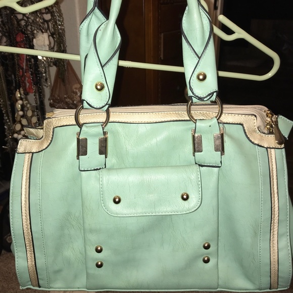 Mint and cream handbag. New. - Picture 1 of 4
